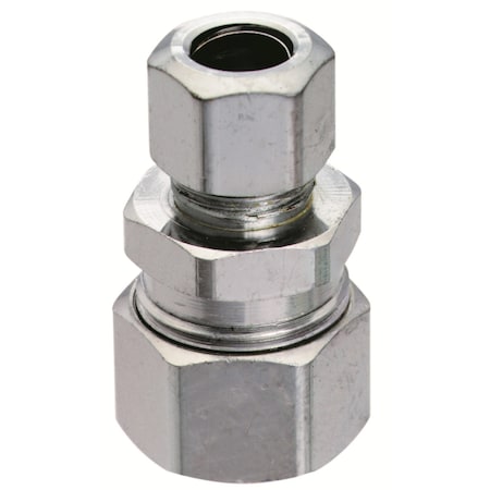 Plumb Pak Plumb Pak 1/2 in. Compression X 3/8 in. D Compression Brass Straight Connector PP80PCLF